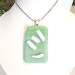 Pastel textured pendant necklace, Unique abstract handmade festival jewelry